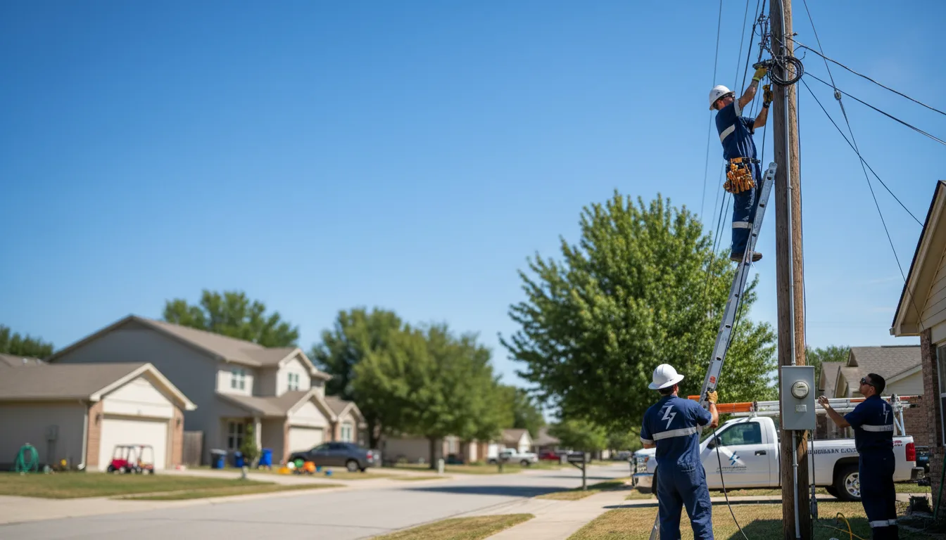 Residential electrician providing installation services in Nerinx, KY